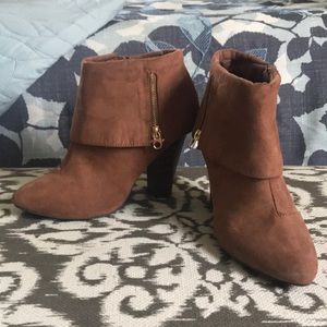 Tan Bootie Heels